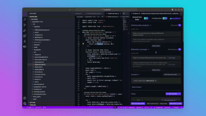 CodiumAI | Generating Node.js Tests From Scratch | AI Testing | Puppeteer | VS Code Codiumate